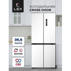 Холодильник трехкамерный отдельностоящий с инвертором LEX LCD432WID