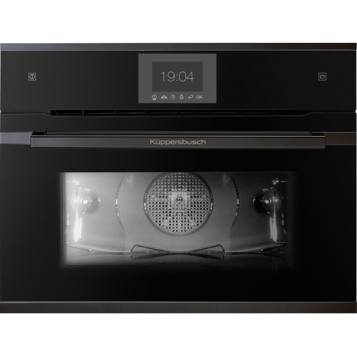 Компактный духовой шкаф с паром Kuppersbusch CBD 6550.0 S2 Black Chrome