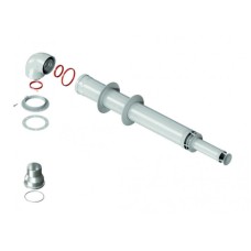 Комплект коакс. дымохода Federica Bugatti 60/100 (Bugatti,Navien,Wolf,Bosch,Protherm) L750, наконечник "антилед"