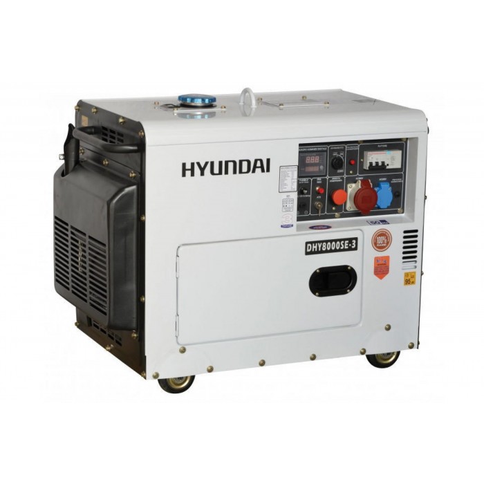 Дизельный генератор HYUNDAI DHY 8500SE-3