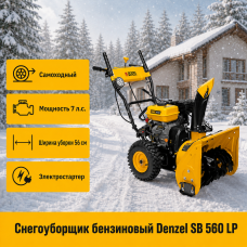 Бензиновая снегоуборочная машина Denzel SB 560 LP 97652