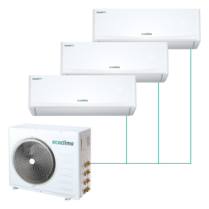 Настенная сплит-система Ecoclima Grand Inverter на 3 комнаты