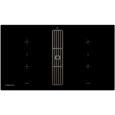 Индукционная варочная панель с вытяжкой Kuppersbusch KMI 9850.0 SR Black Chrome