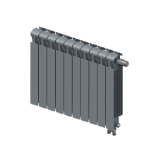 Радиатор биметаллический RIFAR MONOLIT VENTIL 500 х 10 секций ТИТАН нижнее правое подключение