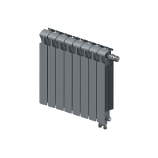 Радиатор биметаллический RIFAR MONOLIT VENTIL 500 х 8 секций ТИТАН нижнее правое подключение