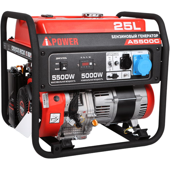Бензиновый генератор A-iPower A5500C, 5 кВт