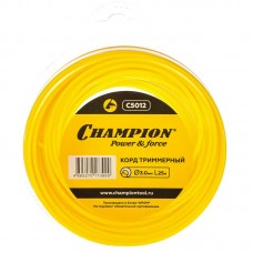 Леска для триммера Champion C5012, круг, 3 мм, 25 м