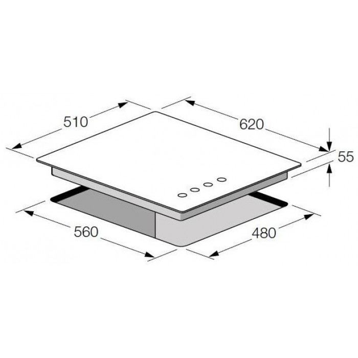 Варочная панель Fulgor Milano FCH 604 G WH