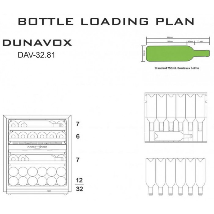 Винный шкаф Dunavox DAV-32.81DB.TO