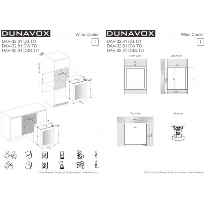 Винный шкаф Dunavox DAV-32.81DB.TO