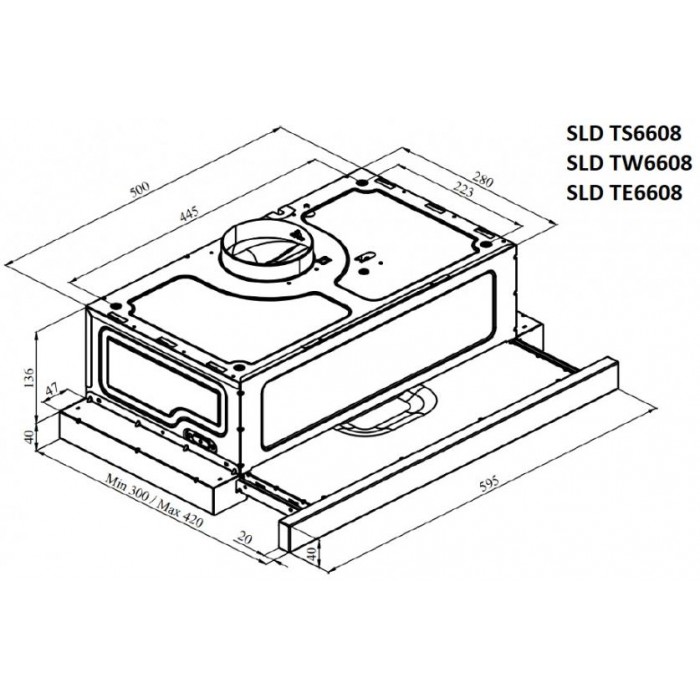Встраиваемая вытяжка Schaub Lorenz SLD TE6608