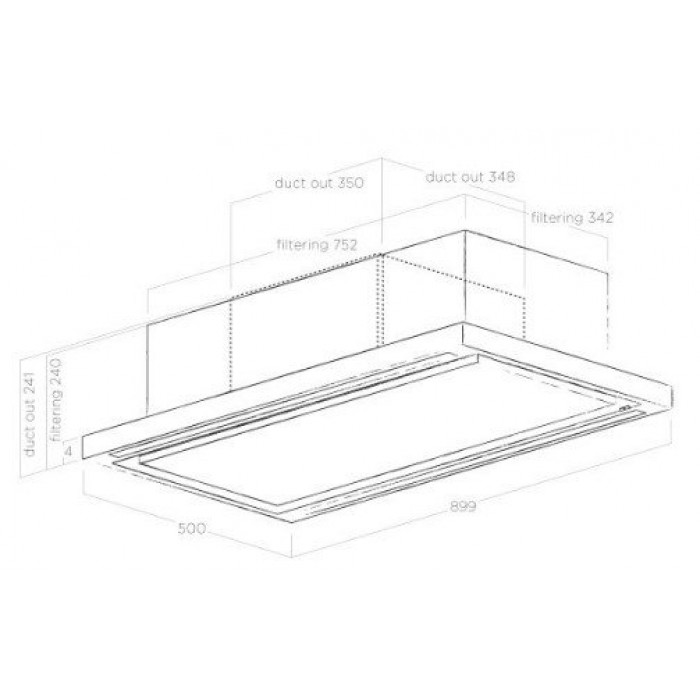 Вытяжка ELICA CLOUD SEVEN IX/F/90