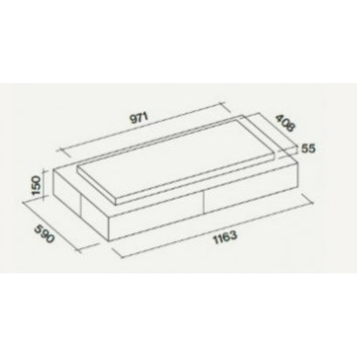Встраиваемая вытяжка Falmec CIRCLE.TECH Vega 115 Isola White (600)