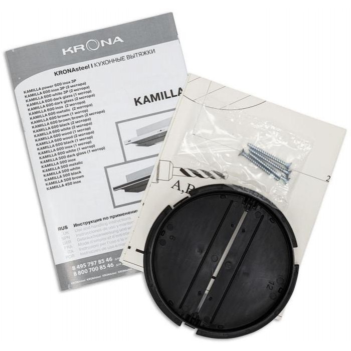 Вытяжка Krona KAMILLA 600 white (1 мотор)