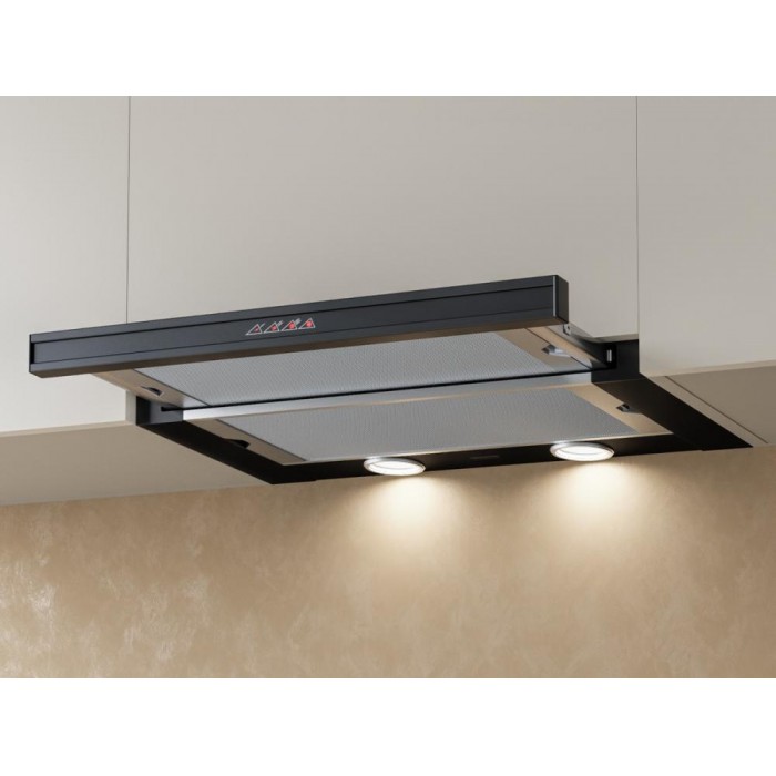 Встраиваемая вытяжка KRONA KAMILLA sensor 600 black (2 мотора)
