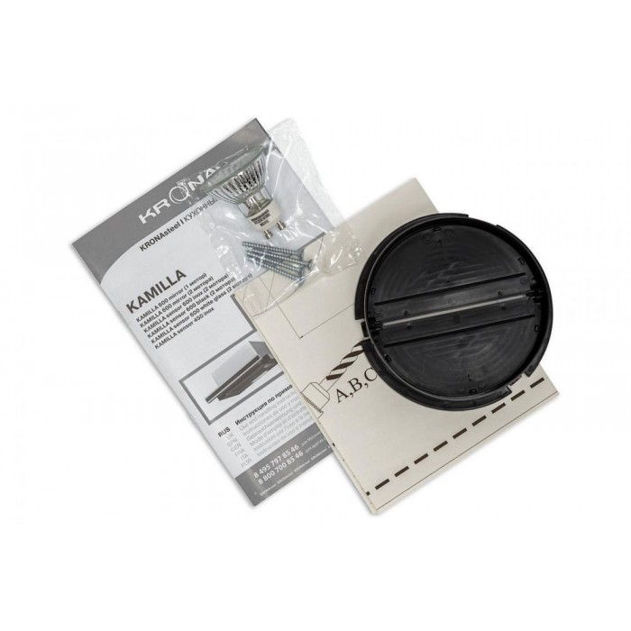 Встраиваемая вытяжка KRONA KAMILLA sensor 600 black (2 мотора)