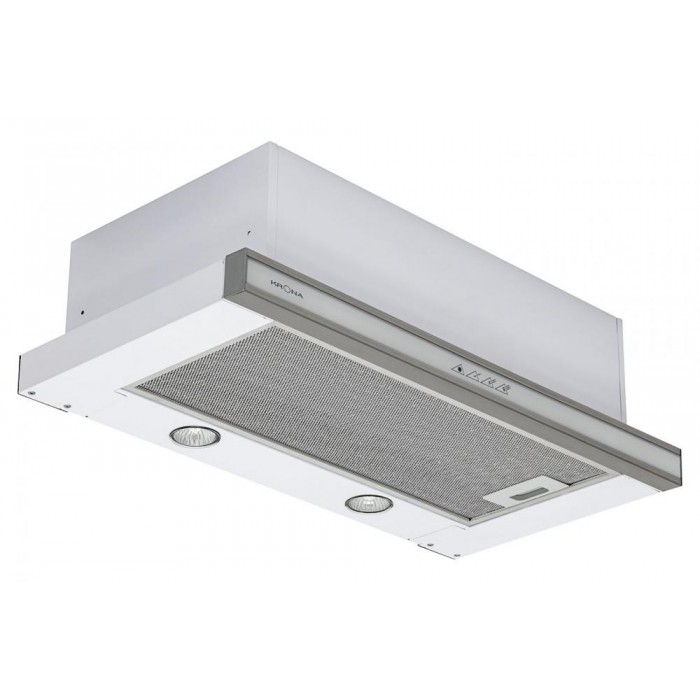 Встраиваемая вытяжка KRONA Kamilla sensor 600 white glass (2 мотора)