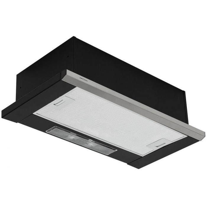 Вытяжка Krona Kamilla slim 600 black/inox (2 мотора)