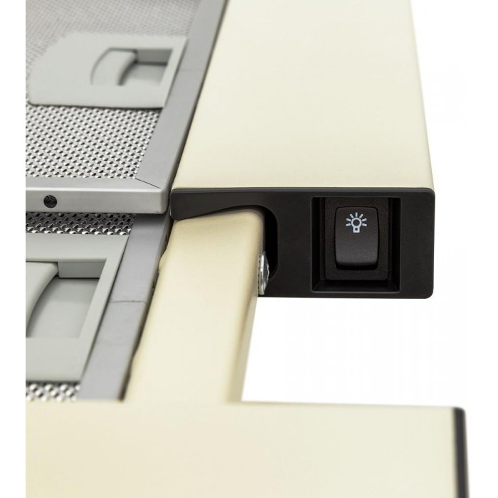 Встраиваемая вытяжка KRONA Kamilla slim 600 ivory (1 мотор)