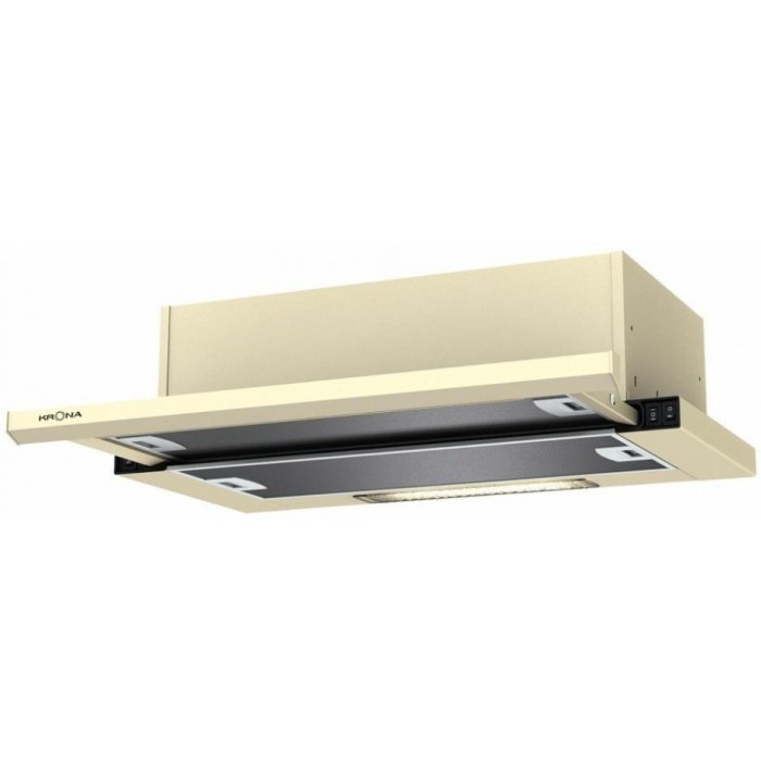 Встраиваемая вытяжка KRONA Kamilla slim 600 ivory (1 мотор)