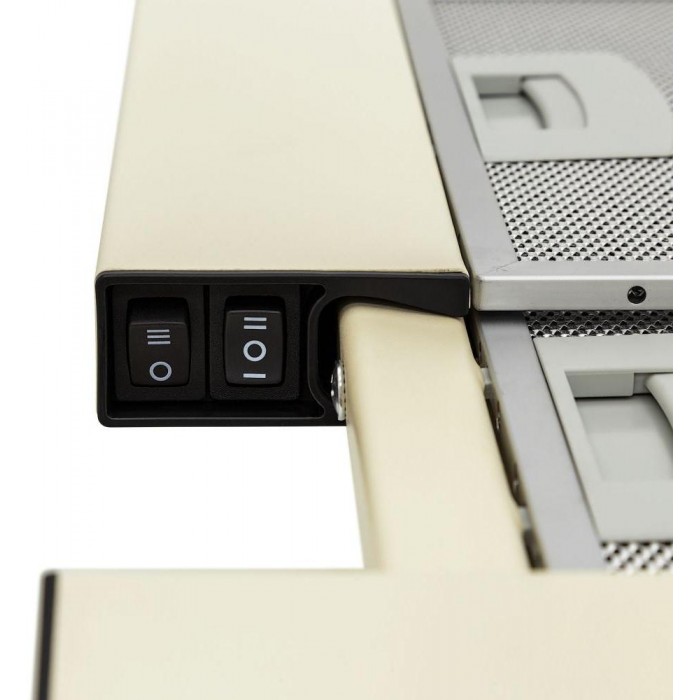 Встраиваемая вытяжка KRONA Kamilla slim 600 ivory (1 мотор)
