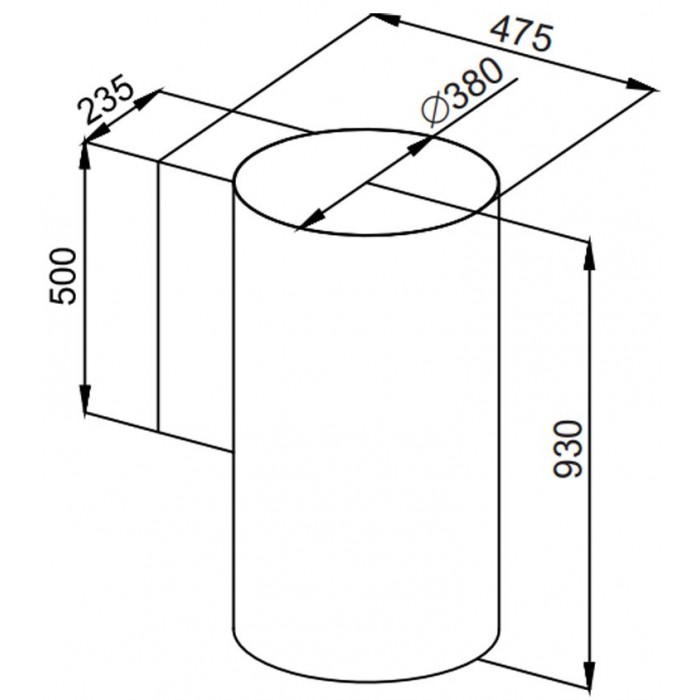 Вытяжка Maunfeld LEE WALL (sensor) 39 INOX