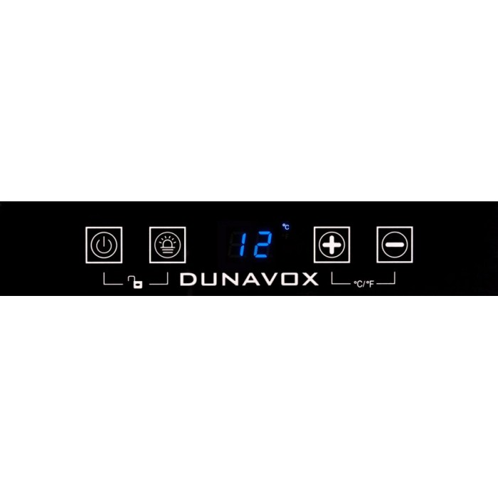 Винный шкаф Dunavox DX-24.56BBK (A) петли справа