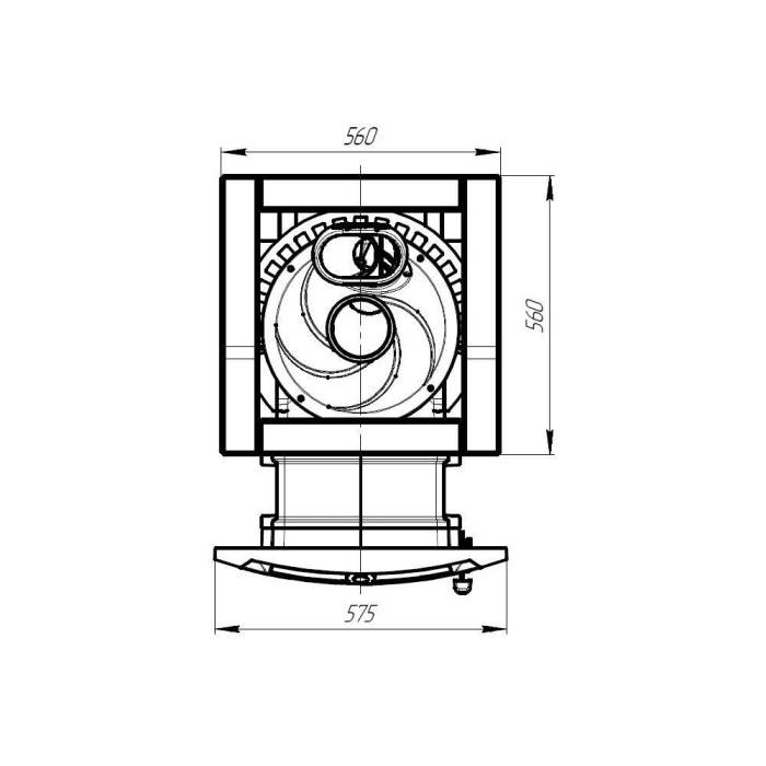 Печь банная Прометалл Атмосфера XL+ в облицовке Талькохлорит