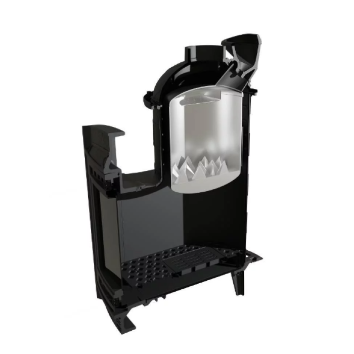 Печь банная Прометалл Атмосфера L в ламелях Жадеит наборный рисунок