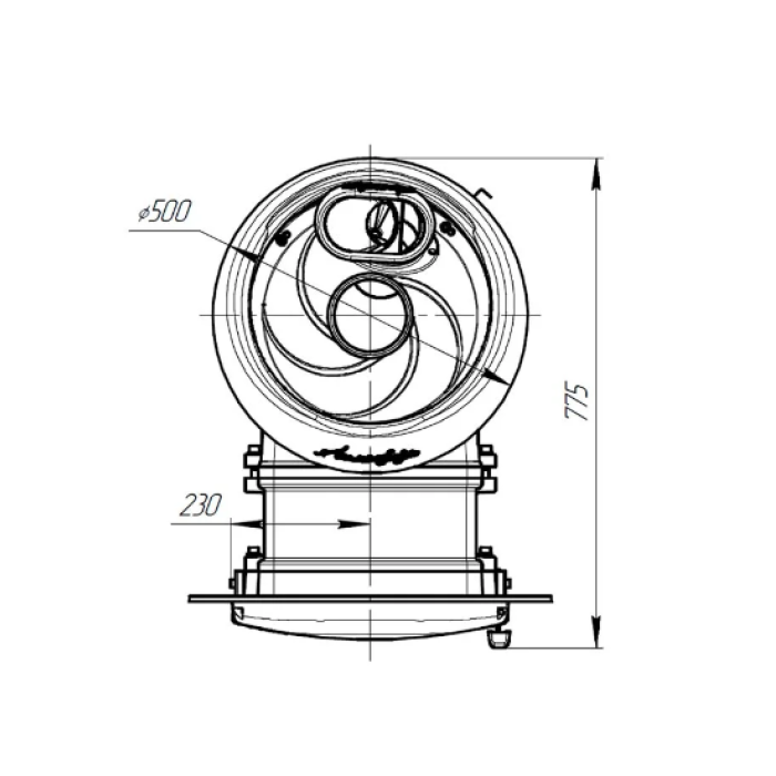 Печь банная Прометалл Атмосфера L комбинированная сетка-ламель Верде Гватемала
