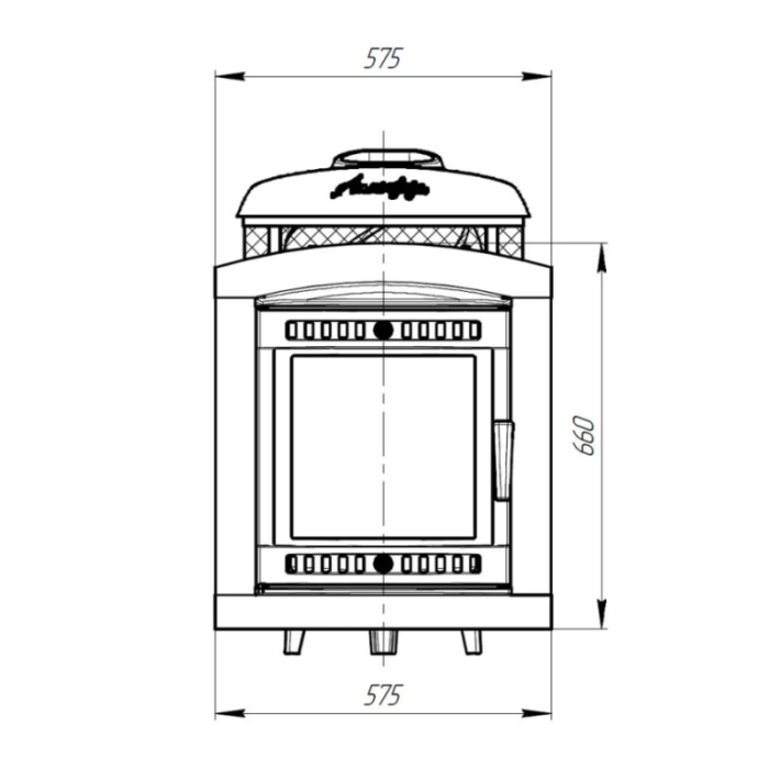Печь банная Прометалл Атмосфера L комбинированная сетка-ламель Окаменевшее дерево наборный