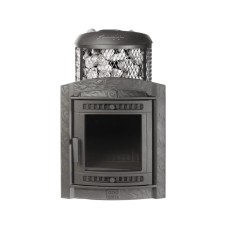 Печь банная Прометалл Атмосфера L комбинированная сетка-ламель Жадеит наборный