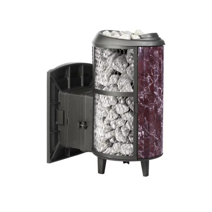 Печь банная Прометалл Атмосфера L комбинированная сетка-ламель Россо Леванто