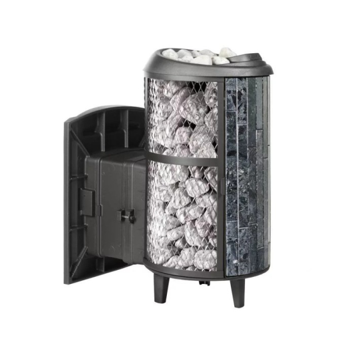 Печь банная Прометалл Атмосфера L комбинированная сетка-ламель Пироксенит