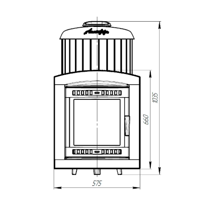 Печь банная Прометалл Атмосфера XL в ламелях Жадеит наборный рисунок
