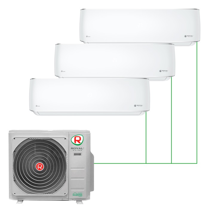Настенная сплит-система Royal Clima Prestigio на 3 комнаты