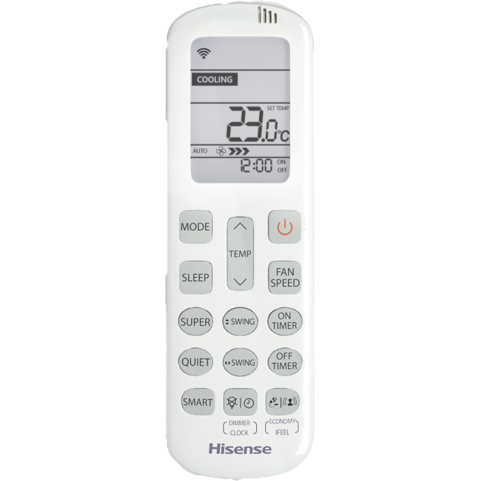 Настенная мульти-сплит-система Hisense Silver FM DC Inverter R32 на 2 комнаты