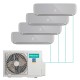 Настенная мульти-сплит-система Hisense Silver FM DC Inverter R32 на 4 комнаты