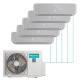 Настенная мульти-сплит-система Hisense Silver FM DC Inverter R32 на 5 комнат