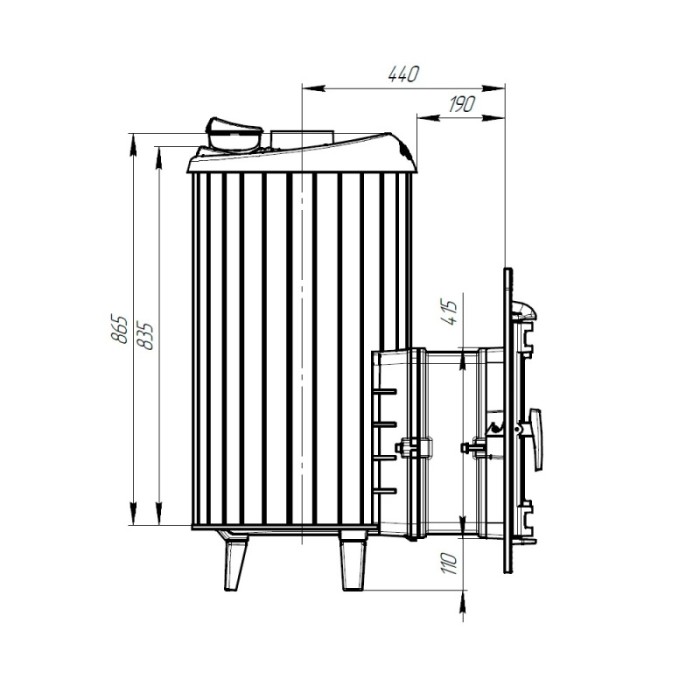 Печь банная Прометалл Атмосфера XL в ламелях Россо Леванто наборный рисунок