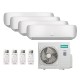 Мульти сплит-система Hisense на 4 комнаты (20+20+20+20 кв.м.) Premium Design