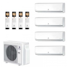 Мульти сплит система Electrolux на 4 комнаты (25+25+35+50 кв.м) Monaco