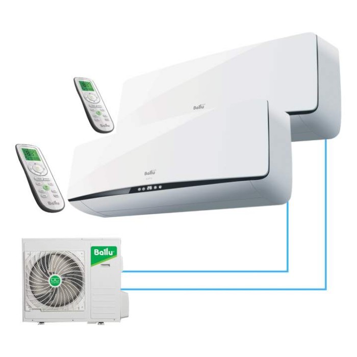 Мульти сплит система Electrolux на 4 комнаты (20+20+25+35 кв.м) HM FMI