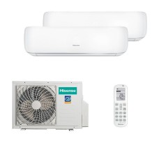Мульти сплит-система Hisense на 2 комнаты (25+25 кв.м.) PREMIUM DESIGN R32