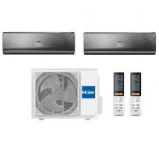 Мульти сплит-система Haier на 2 комнаты (20+20 кв.м.) черный/черный LIGHTERA