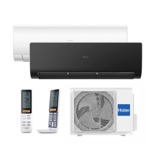 Мульти сплит-система Haier на 2 комнаты (20+20 кв.м.) FLEXIS White + Black