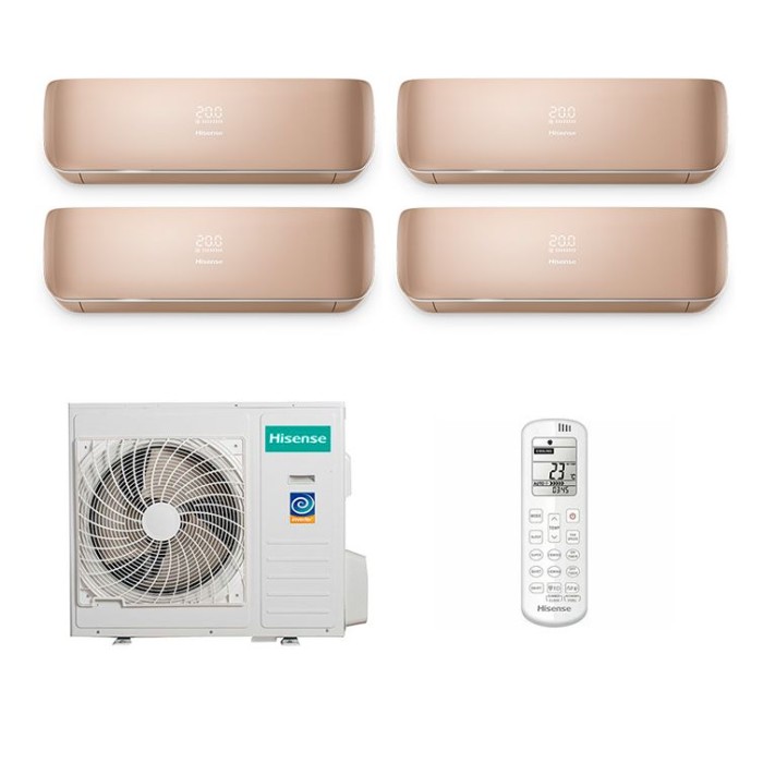 Мульти сплит-система Hisense на 4 комнаты (25+25+25+25 кв.м.) Champagne
