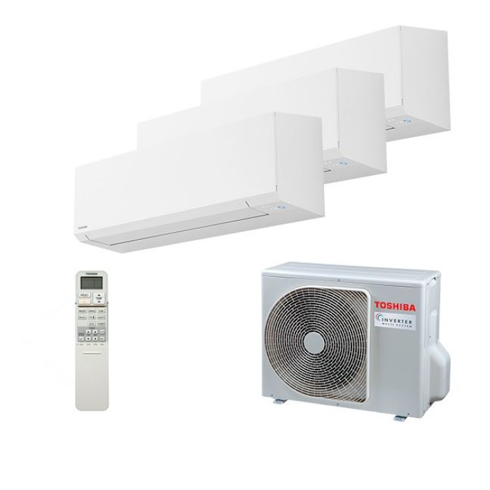 Мульти сплит-система Toshiba на 3 комнаты (25+25+25 кв.м.) SHORAI EDGE WHITE