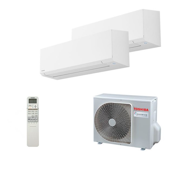 Мульти сплит-система Toshiba на 2 комнаты (25+25 кв.м.) SHORAI EDGE WHITE