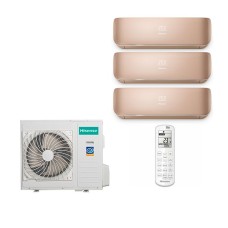 Мульти сплит-система Hisense на 3 комнаты (35+35+35 кв.м.) Champagne